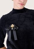 Goccia ribbon pin NERO BLACK Woman image number 1