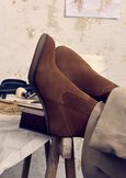 Sissi 100% genuine suede ankle boots MARRONE Woman image number 1