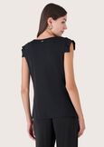 Tania jersey top NERO BLACK Woman image number 3