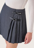 Germany pinstriped skirt GRIGIO Woman image number 4