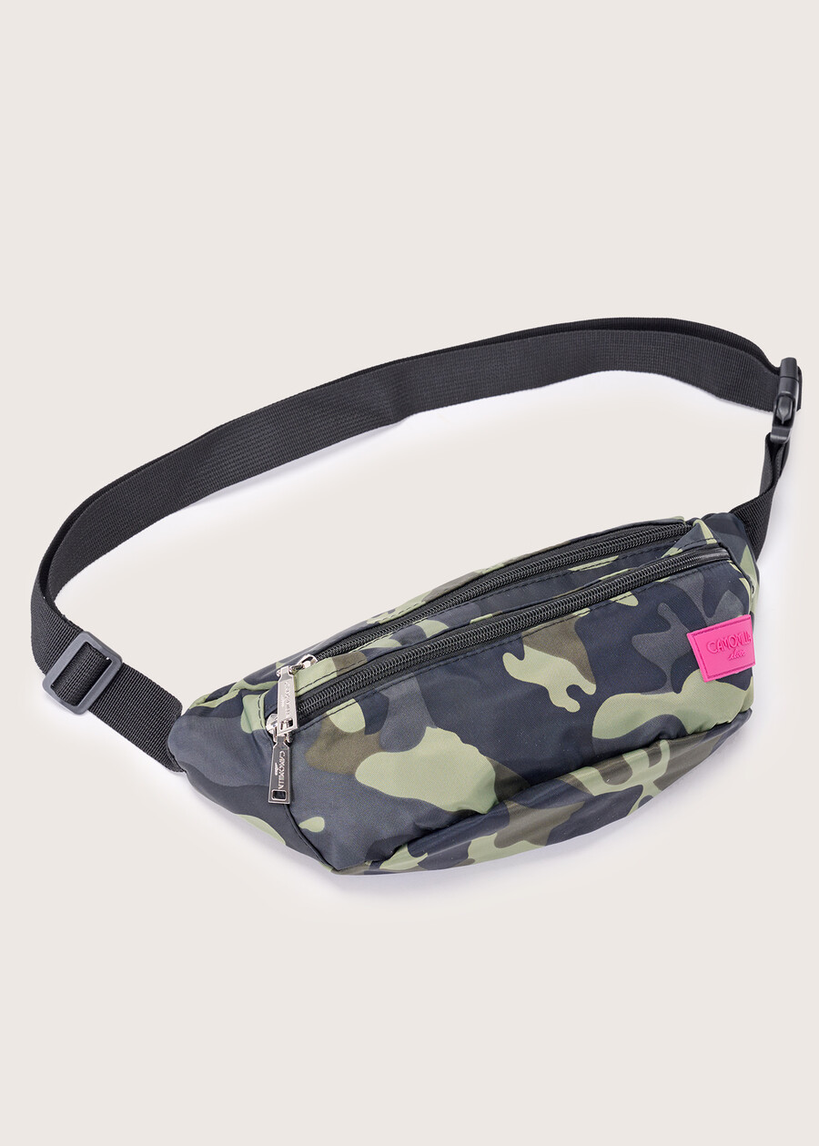 Bettlan camouflage nylon pouch VERDE SALVIA Woman , image number 3