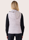 Sparta sleeveless jacket with hood GRIGIOBEIGE LATTE Woman image number 4