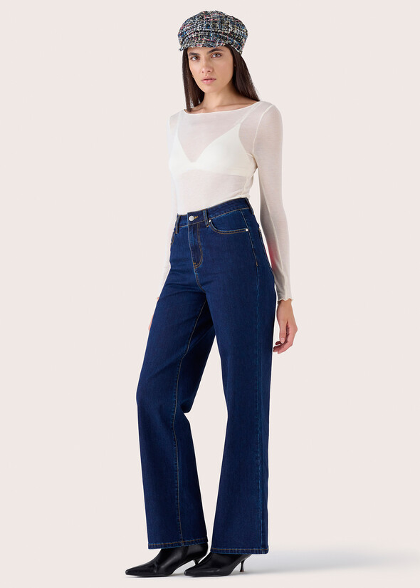 Dennis cotton denim trousers DENIM DARK DENIM Woman null