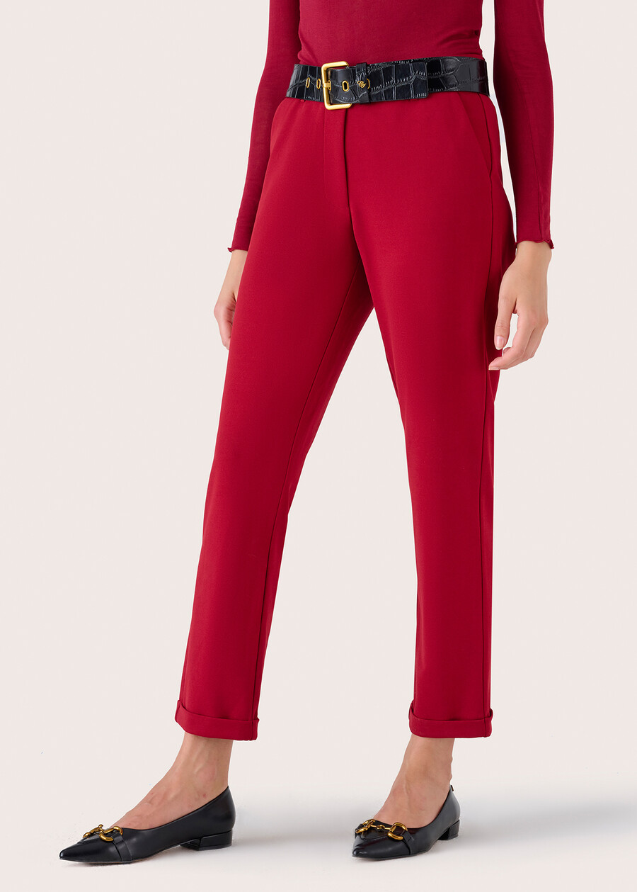 Bella straight-leg trousers ROSSO MARTEBLUE DARK BLUEMARRONE Woman , image number 2