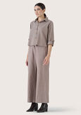 Piper 100% cotton trousers GRIGIO TORTORANERO BLACK Woman image number 2