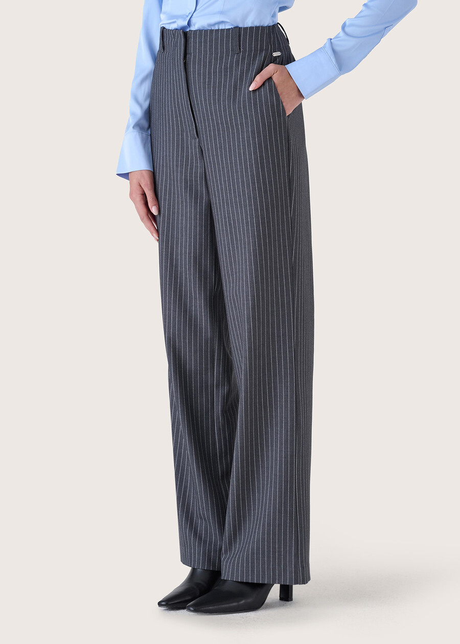 Palmas pinstriped trousers GRIGIO Woman , image number 4