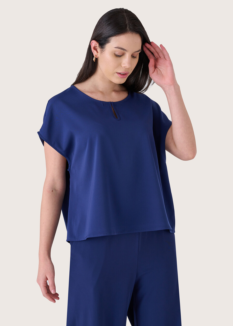 Starlette wide blouse BLUE OLTREMARE  Woman , image number 1