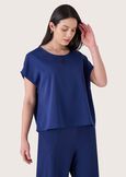 Starlette wide blouse BLUE OLTREMARE  Woman image number 1