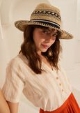 Cillin 100% straw hat BEIGE LIGHT BEIGE Woman image number 1