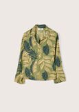 Blanco Blouse with Leaf Print VERDE Woman image number 5