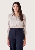 Alessia satin shirt BEIGE LIGHT BEIGEBEIGE LATTEMARRONE Woman image number 1