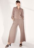 Piper 100% cotton trousers GRIGIO TORTORANERO BLACK Woman image number 1