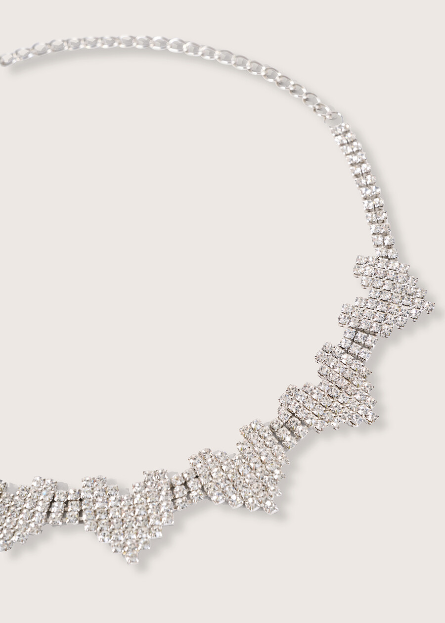 Gelsin necklace with strass GRIGIO SILVER  Woman , image number 4