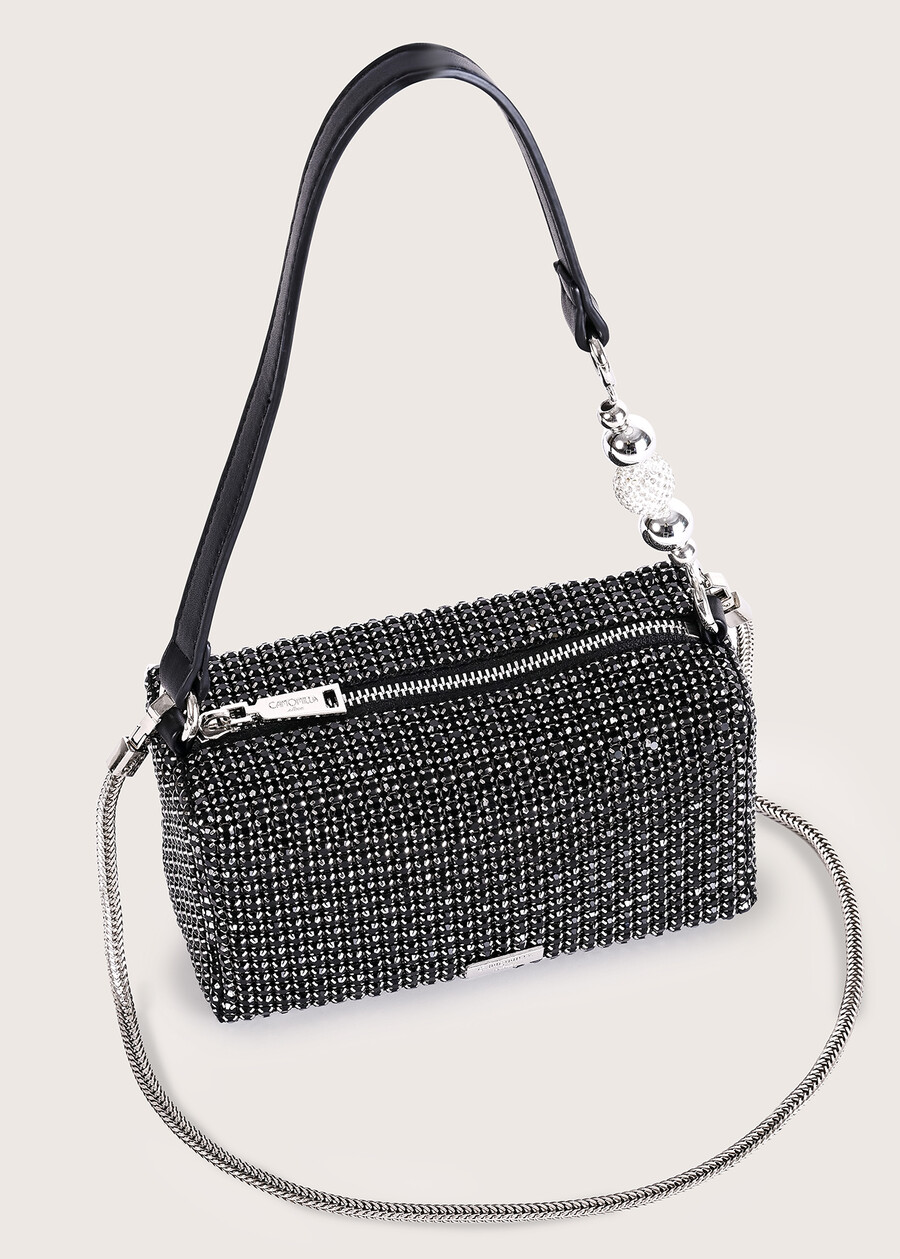 Baloom strass clutch bag NERO BLACK Woman , image number 3