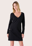 Adriana Milano stitch dress BIANCO WHITENERO BLACK Woman image number 3