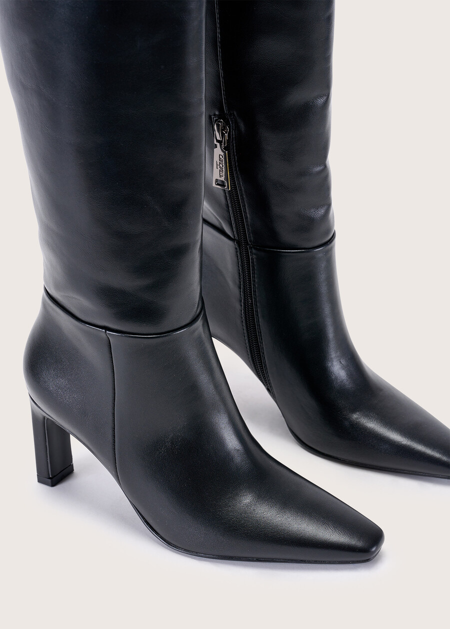 Saetta eco-leather boots NERO BLACK Woman , image number 2