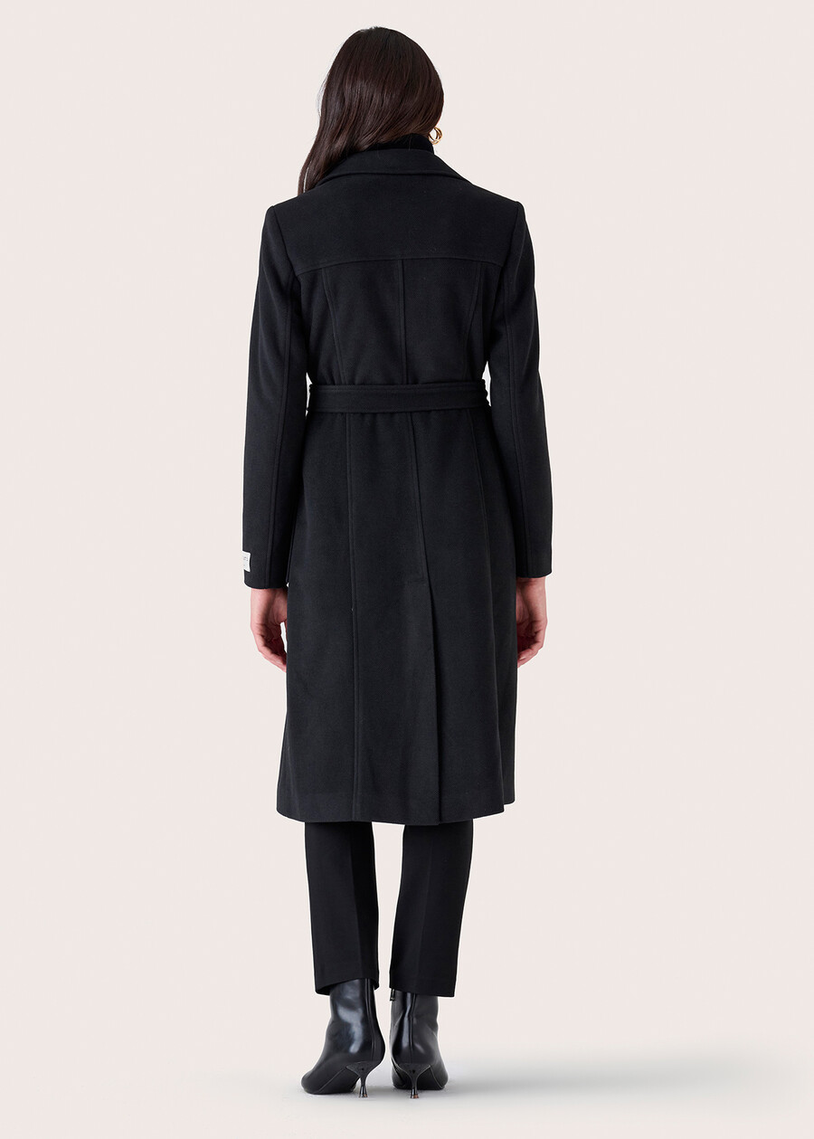 Camillo woolen coat NERO BLACKBEIGE GREIGE Woman , image number 6