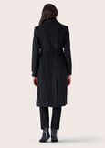 Camillo woolen coat NERO BLACKBEIGE GREIGE Woman image number 6