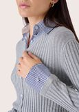 Micol sweater with waist belt BLUE OLTREMARE GRIGIO Woman image number 2