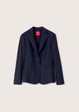 Giselle technical fabric blazer NERO BLACKBEIGE GESSOBLU Woman image number 5