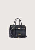 Belly eco-leather shopping bag NERO BLACKBEIGE Woman image number 3