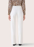 Giorgia trousers in Milano stitch BIANCO WHITENERO BLACK Woman image number 6