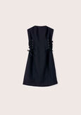 Axel dress with crisscross details NERO BLACK Woman image number 6