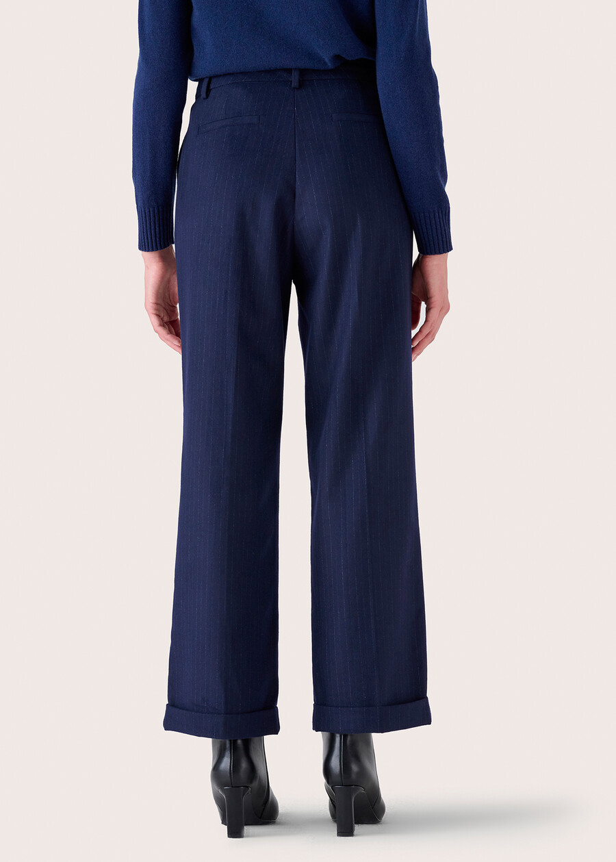 Primo polyviscose trousers BLUE OLTREMARE Woman , image number 5