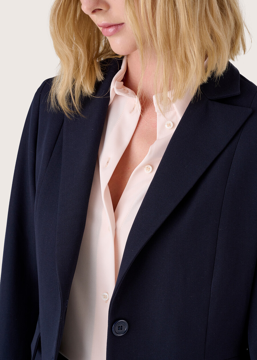 Giselle technical fabric blazer NERO BLACKBEIGE GESSOBLU Woman , image number 3