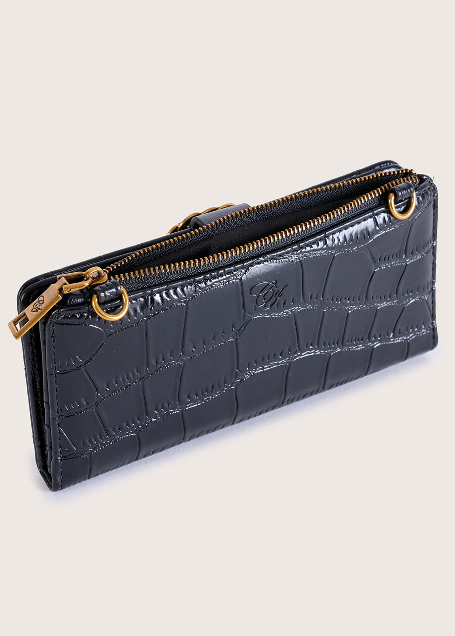 Parys eco-leather wallet NERO BLACK Woman , image number 4