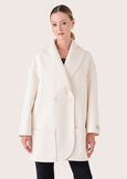 Calvin white woolen coat BIANCO WHITE Woman image number 2