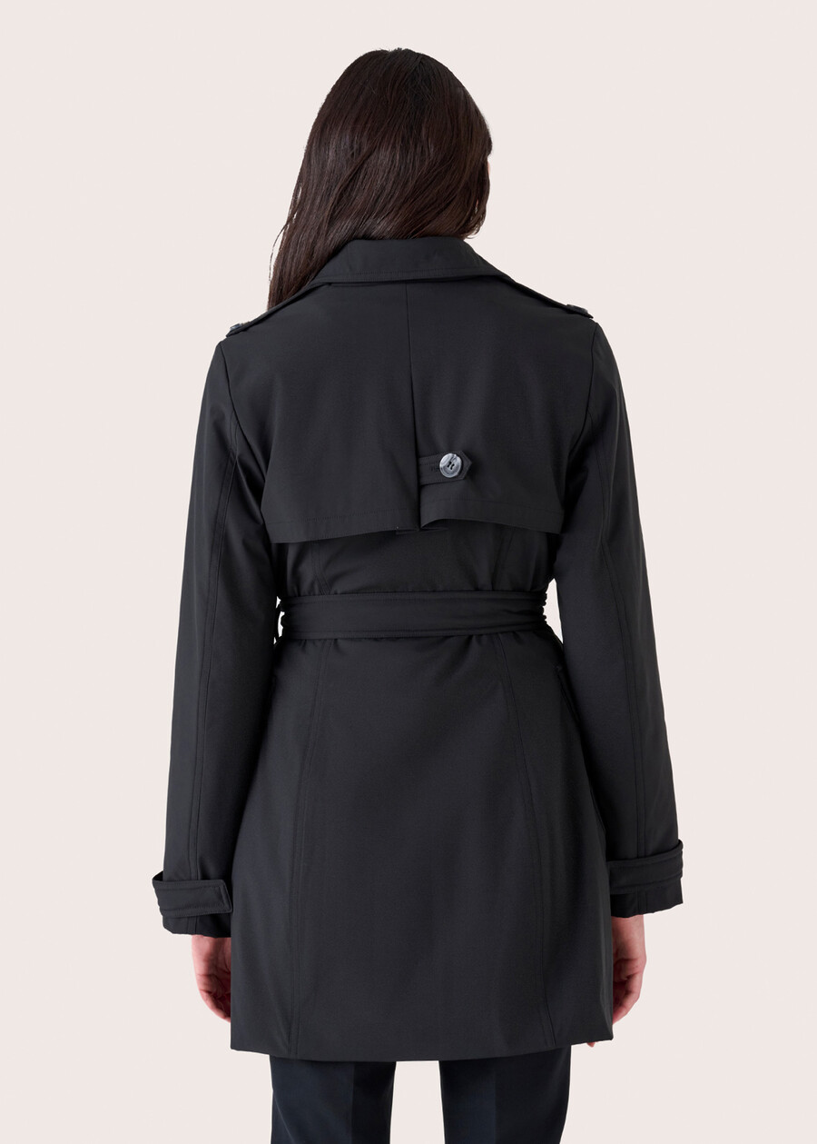 Taira double-breaster trench NERO BLACKVERDE BOTTIGLIA Woman , image number 5