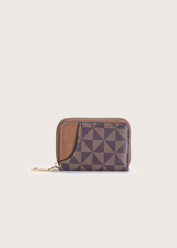 Palm Small eco-leather wallet MARRONE Woman null