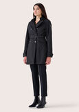 Taira double-breaster trench NERO BLACKVERDE BOTTIGLIA Woman image number 2