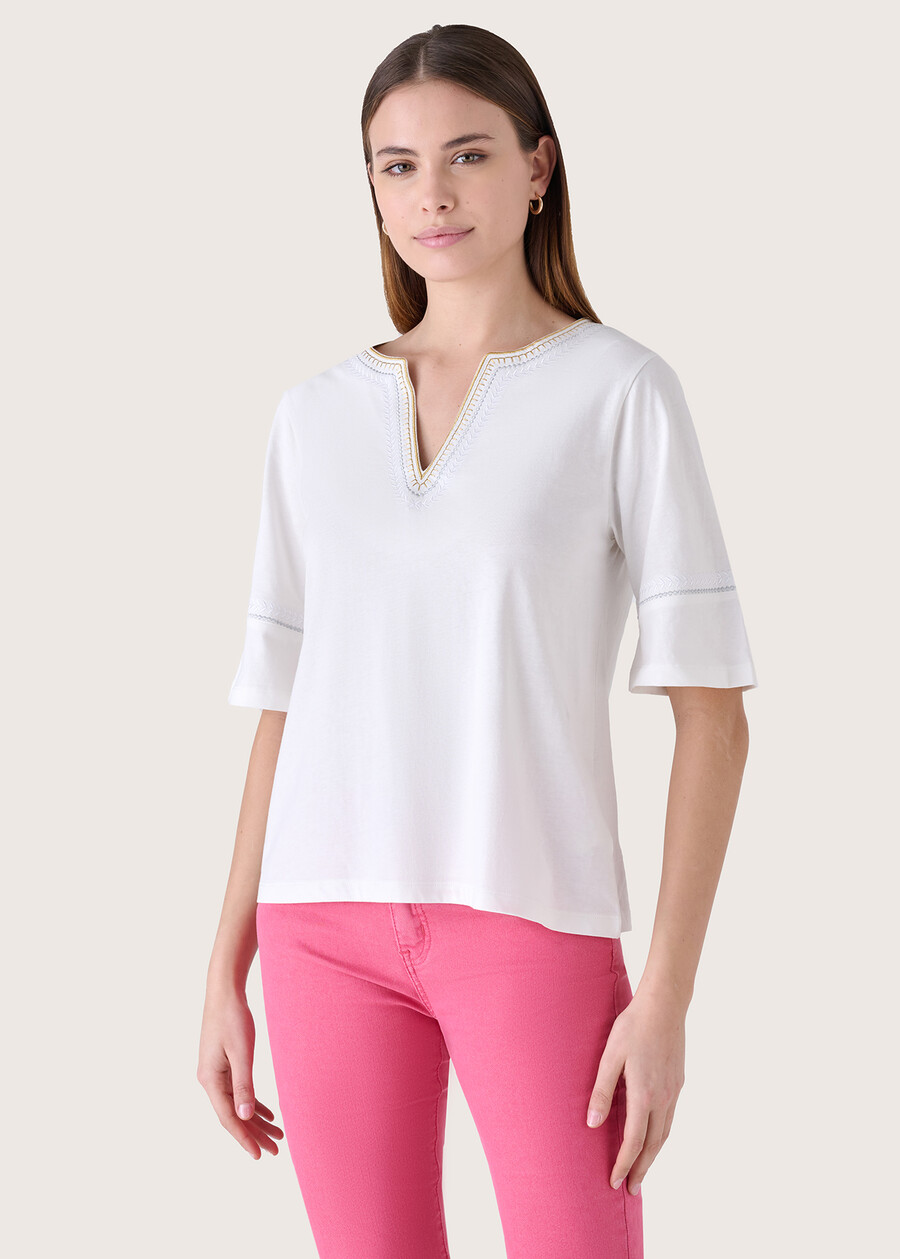 Strive 100% organic cotton blouse BIANCO ORCHIDEA Woman , image number 1
