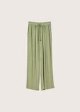 Pixar 100% rayon trousers VERDE OLIVA Woman image number 5