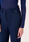 Lara trousers in polyviscose BLUE OLTREMARE Woman image number 3