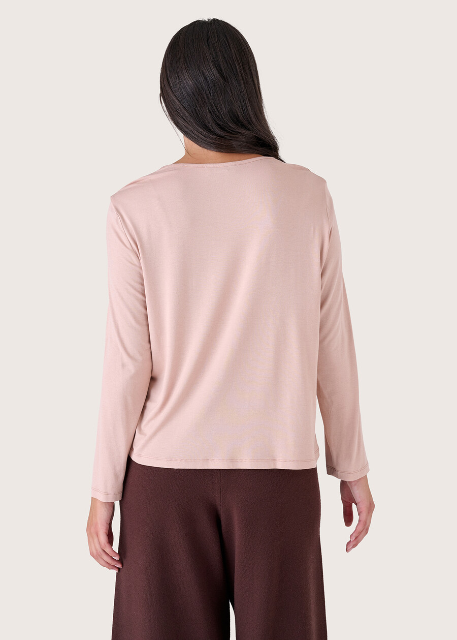 Cassy double-fabric blouse ROSA Woman , image number 3