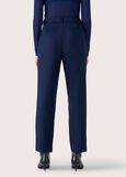 Lara trousers in polyviscose BLUE OLTREMARE Woman image number 4