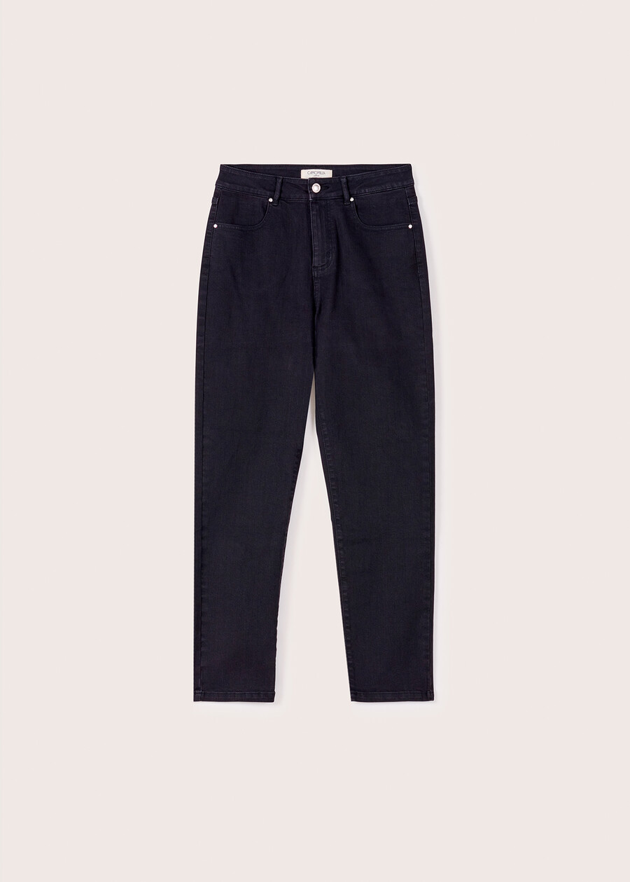 Kate cotton denim trousers DENIMNERO BLACK Woman , image number 6