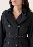 Taira double-breaster trench NERO BLACKVERDE BOTTIGLIA Woman image number 4