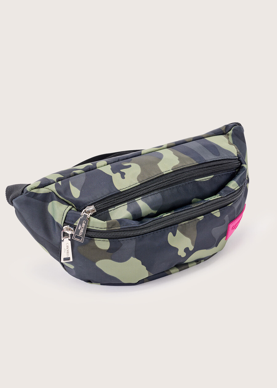 Bettlan camouflage nylon pouch VERDE SALVIA Woman , image number 2