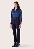 Trousers Alice in technical fabric NERO BLACKBEIGE GESSOBLU Woman image number 3