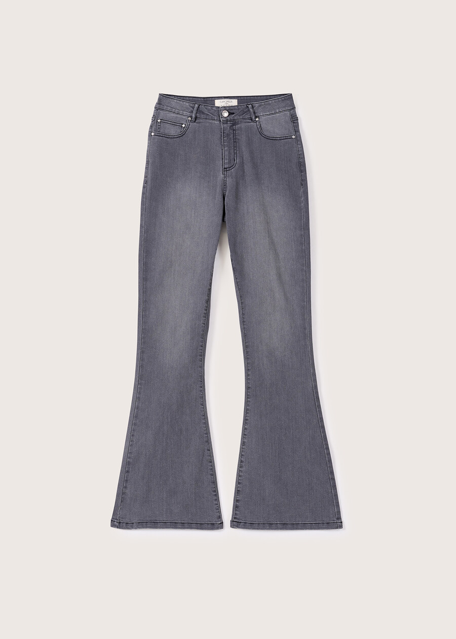 Cindy denim cotton trousers DENIM DARK DENIMGRIGIO GREY Woman , image number 5