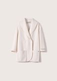 Calvin white woolen coat BIANCO WHITE Woman image number 6