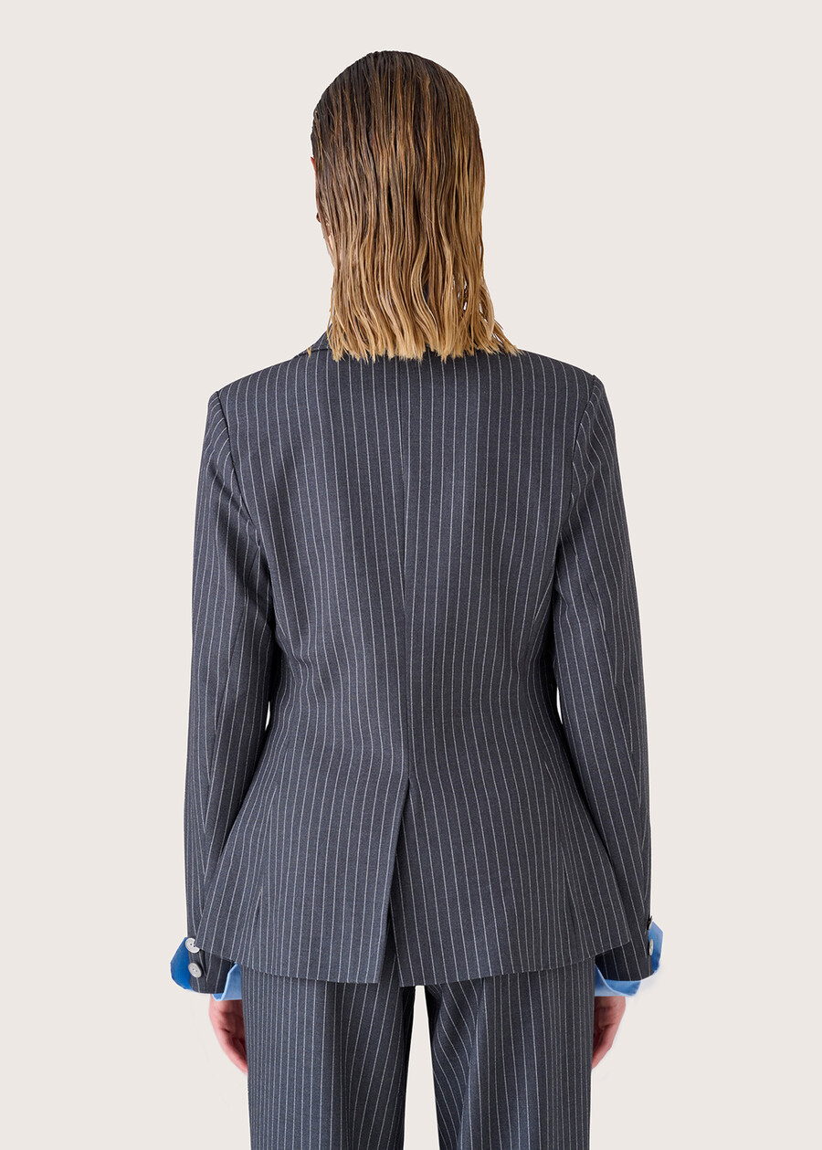 Giastin pinstriped blazer GRIGIO Woman , image number 4