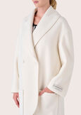 Calvin white woolen coat BIANCO WHITE Woman image number 4