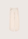 Puka linen and viscose trousers BEIGE NARCISO Woman image number 5