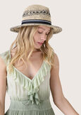 Cillin 100% straw hat BEIGE LIGHT BEIGE Woman image number 2