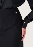 Gladys technical fabric skirt NERO BLACKBEIGE GESSOBLU Woman image number 5